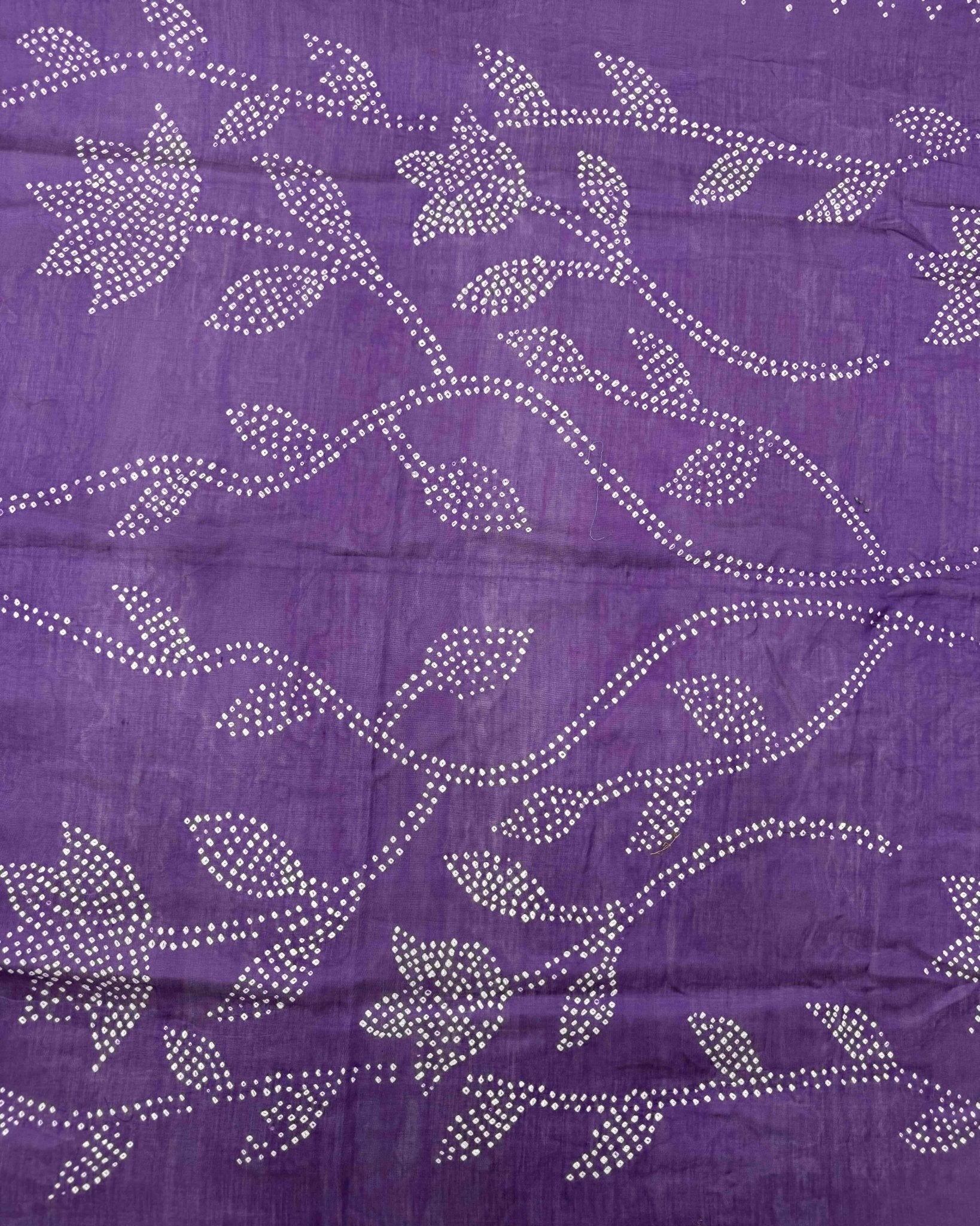Purple Shaded Chanderi Bandhani Saree - SindhoiPatolaArt