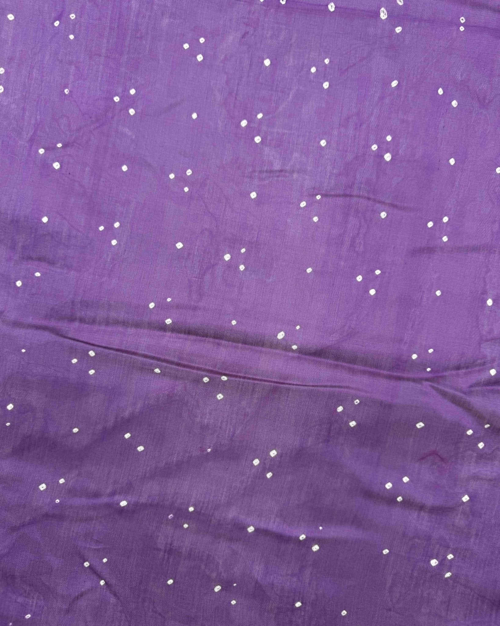 Purple Shaded Chanderi Bandhani Saree - SindhoiPatolaArt