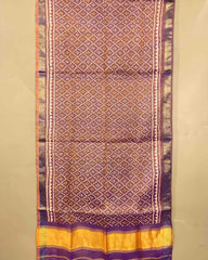 Purplish Booty Patola Stole - SindhoiPatolaArt