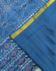 Rama Blue Manekchowk Patola Saree - SindhoiPatolaArt