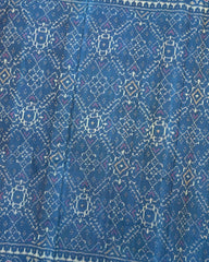 Rama Blue Manekchowk Patola Saree - SindhoiPatolaArt