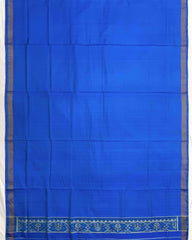 Rama Blue Narikunj Top & Zig Zag Dupatta with Plain Salwar Patola Dress - SindhoiPatolaArt