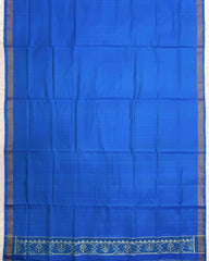 Rama Blue Narikunj Top & Zig Zag Dupatta with Plain Salwar Patola Dress - SindhoiPatolaArt