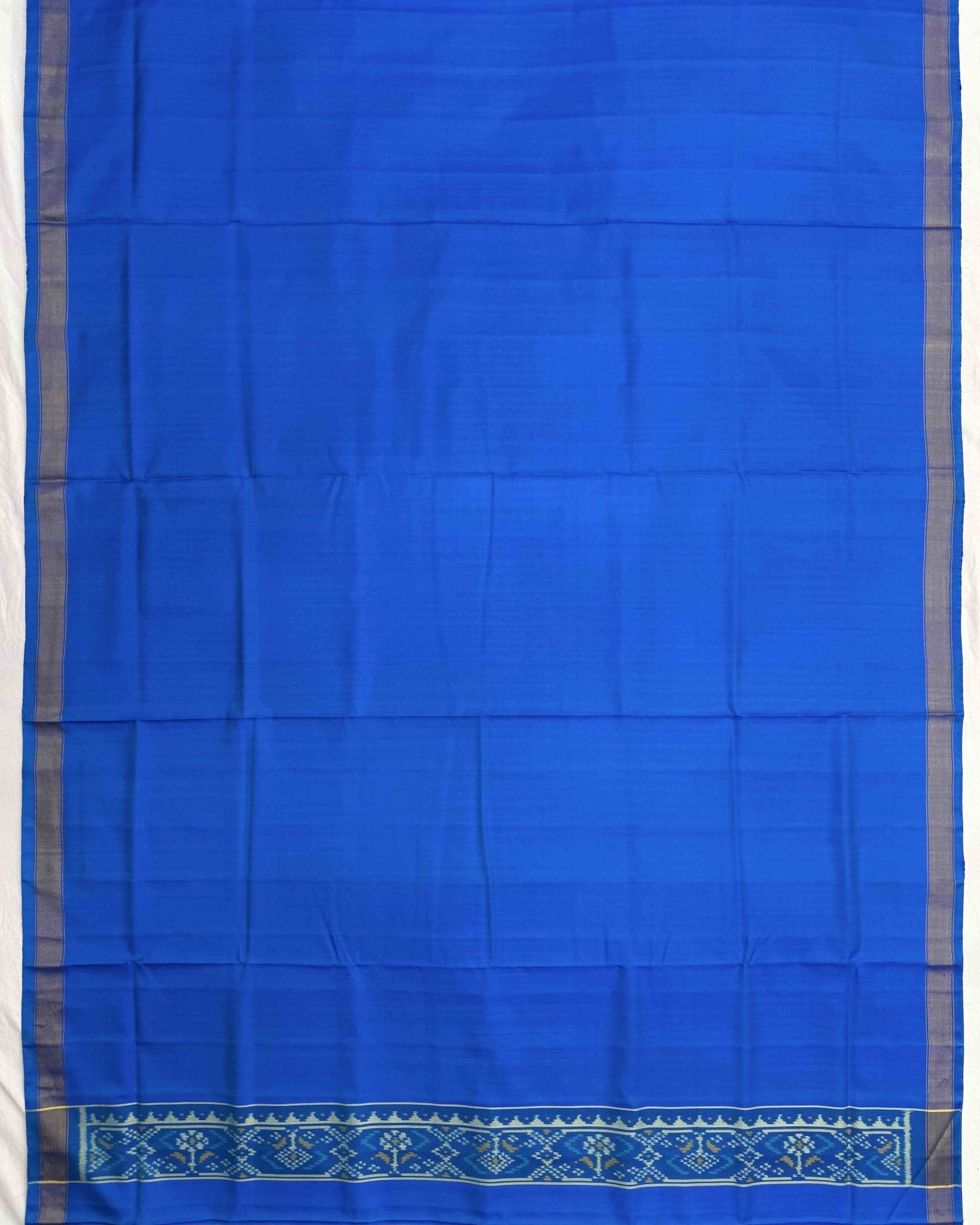 Rama Blue Panchanda Top & Booty Dupatta with Plain Salwar Patola Dress - SindhoiPatolaArt