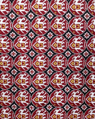 Red & Black Elephant Designer Patola Dupatta - SindhoiPatolaArt