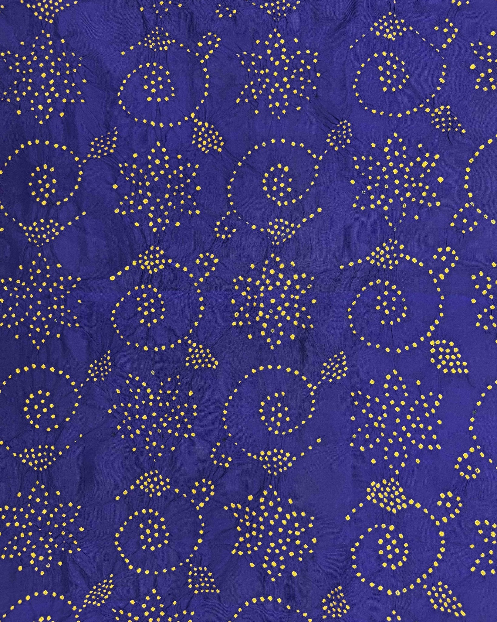 Red & Blue Bandhani Patola Dupatta - SindhoiPatolaArt