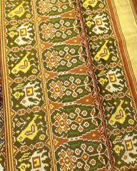 Red & Blue Manekchowk Tissue Patola Saree - SindhoiPatolaArt