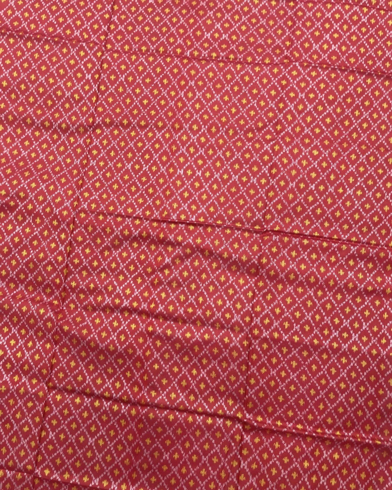 Red Booty Design Patola Saree - SindhoiPatolaArt