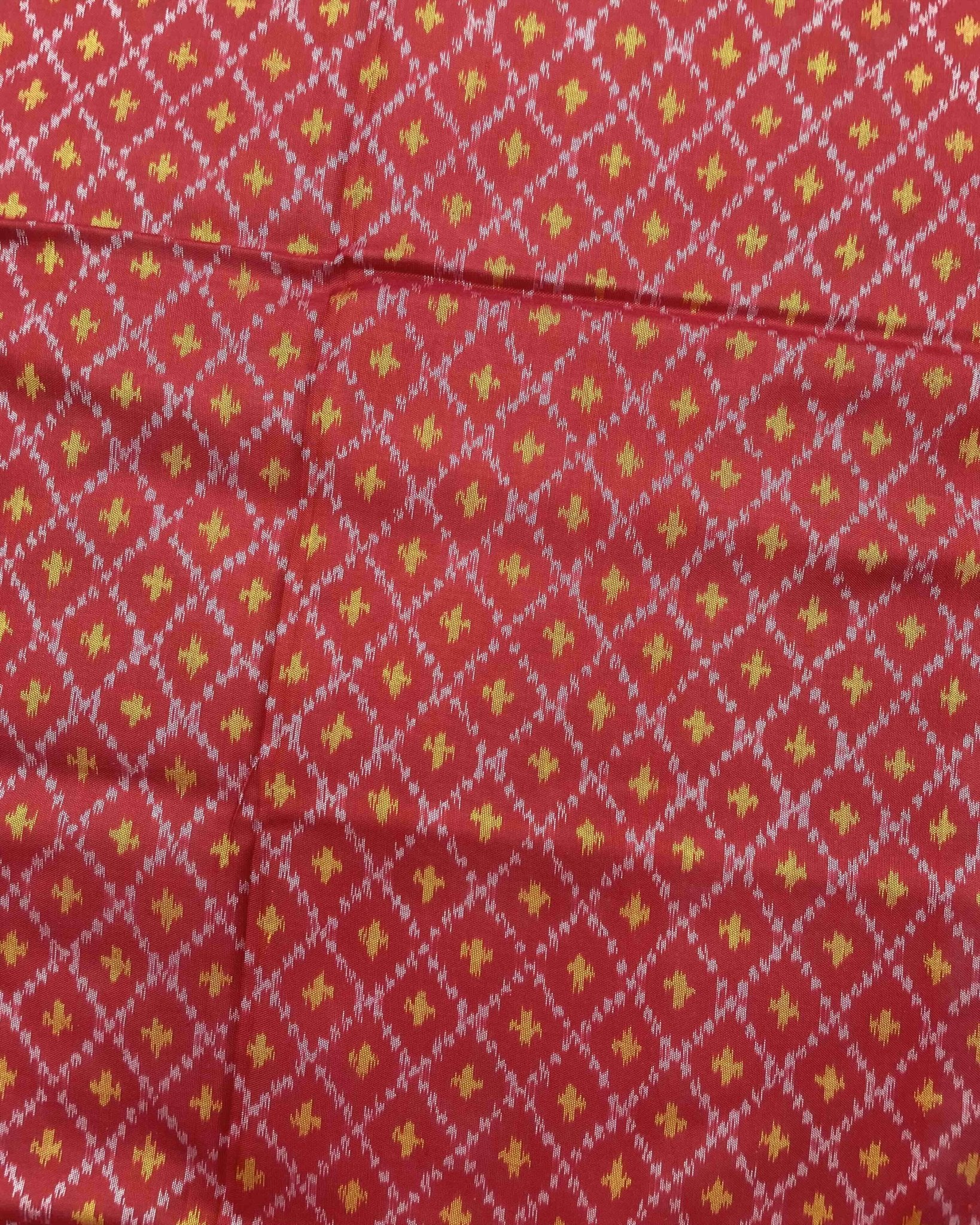 Red Booty Design Patola Saree - SindhoiPatolaArt