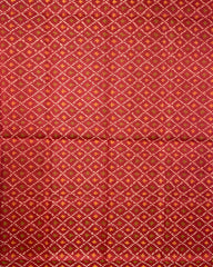 Red Booty Designer Patola Dupatta - SindhoiPatolaArt