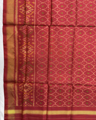Red Booty Patola Dupatta - SindhoiPatolaArt