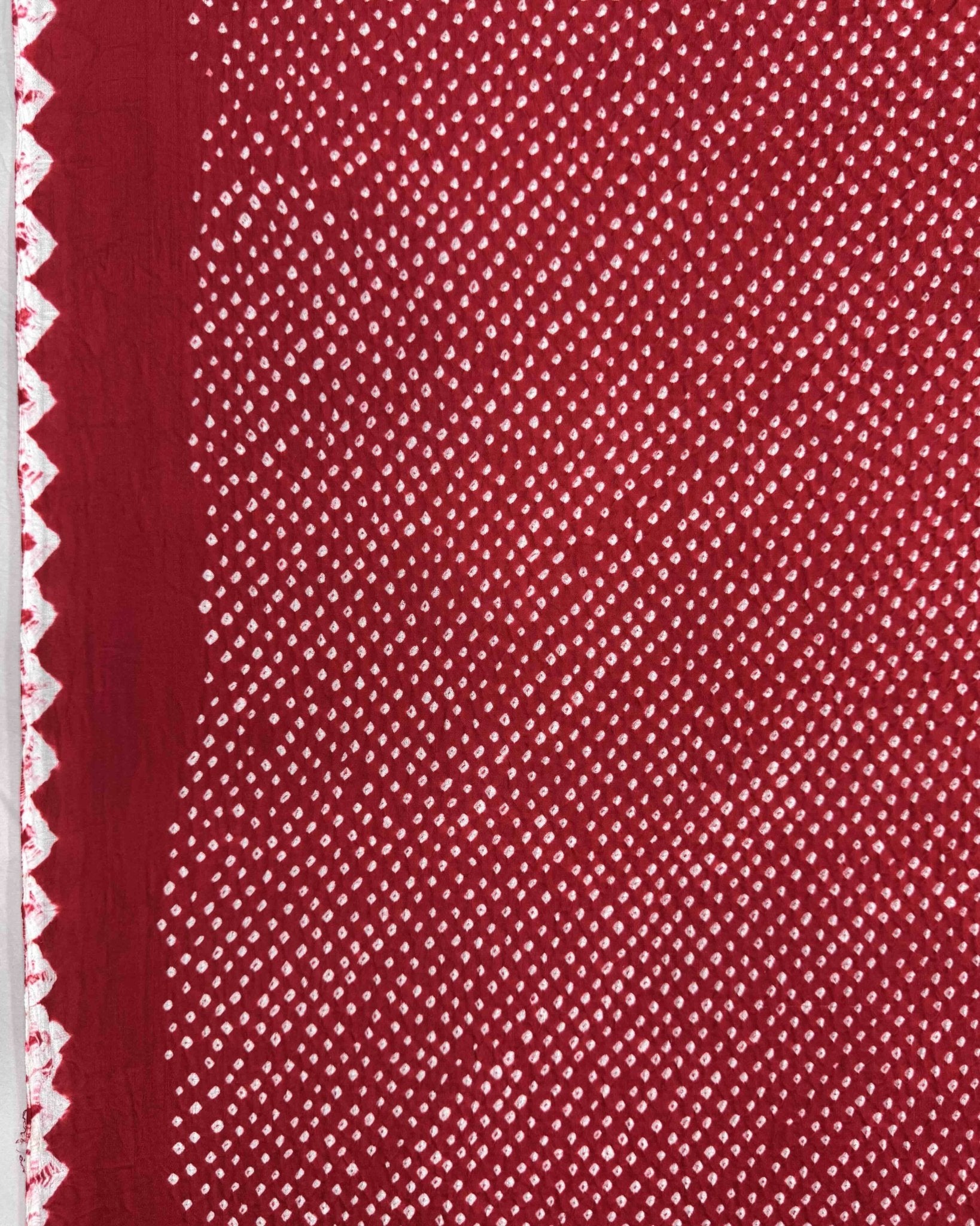Red Gajji Silk Bandhani Dupatta - SindhoiPatolaArt