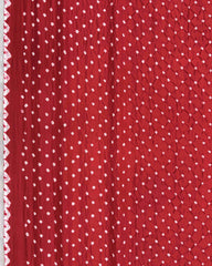 Red Habotai Bandhani Saree - SindhoiPatolaArt