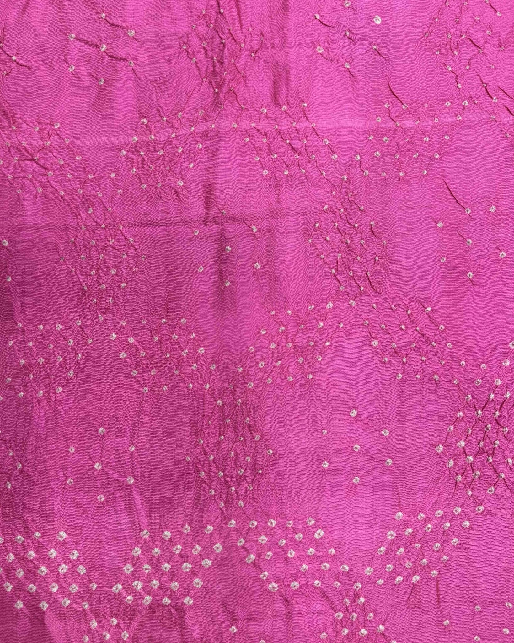 Red & Light Pink Bandhani Patola Dupatta - SindhoiPatolaArt