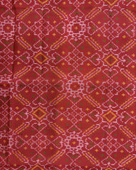 Red Manekchowk Patola Dupatta - SindhoiPatolaArt