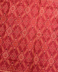 Red Manekchowk Patola Saree - SindhoiPatolaArt