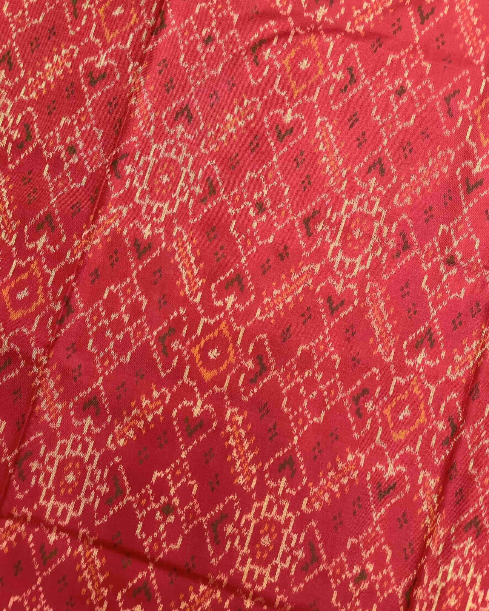 Red Manekchowk Patola Saree - SindhoiPatolaArt