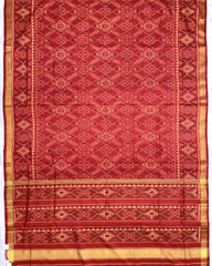 Red Manekchowk Patola Saree - SindhoiPatolaArt