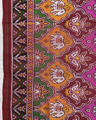Red & Multicolour Narikunj Patola Dupatta - SindhoiPatolaArt