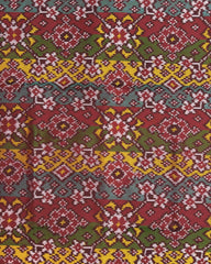 Red & Multicolour Navratan Patola Dupatta - SindhoiPatolaArt