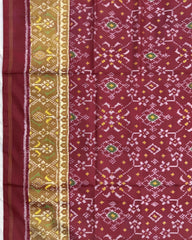 Red Navratan Patola Saree - SindhoiPatolaArt