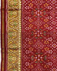 Red Navratan Patola Saree - SindhoiPatolaArt