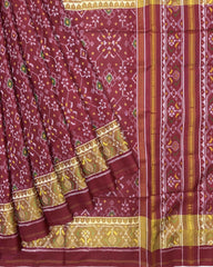 Red Navratan Patola Saree - SindhoiPatolaArt