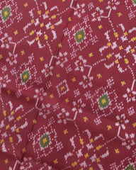 Red Navratan Patola Saree - SindhoiPatolaArt