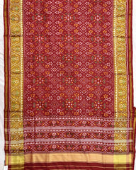 Red Navratan Patola Saree - SindhoiPatolaArt