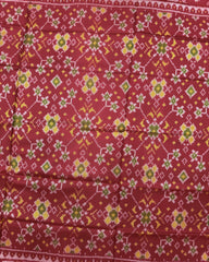 Red Navratan Patola Saree - SindhoiPatolaArt