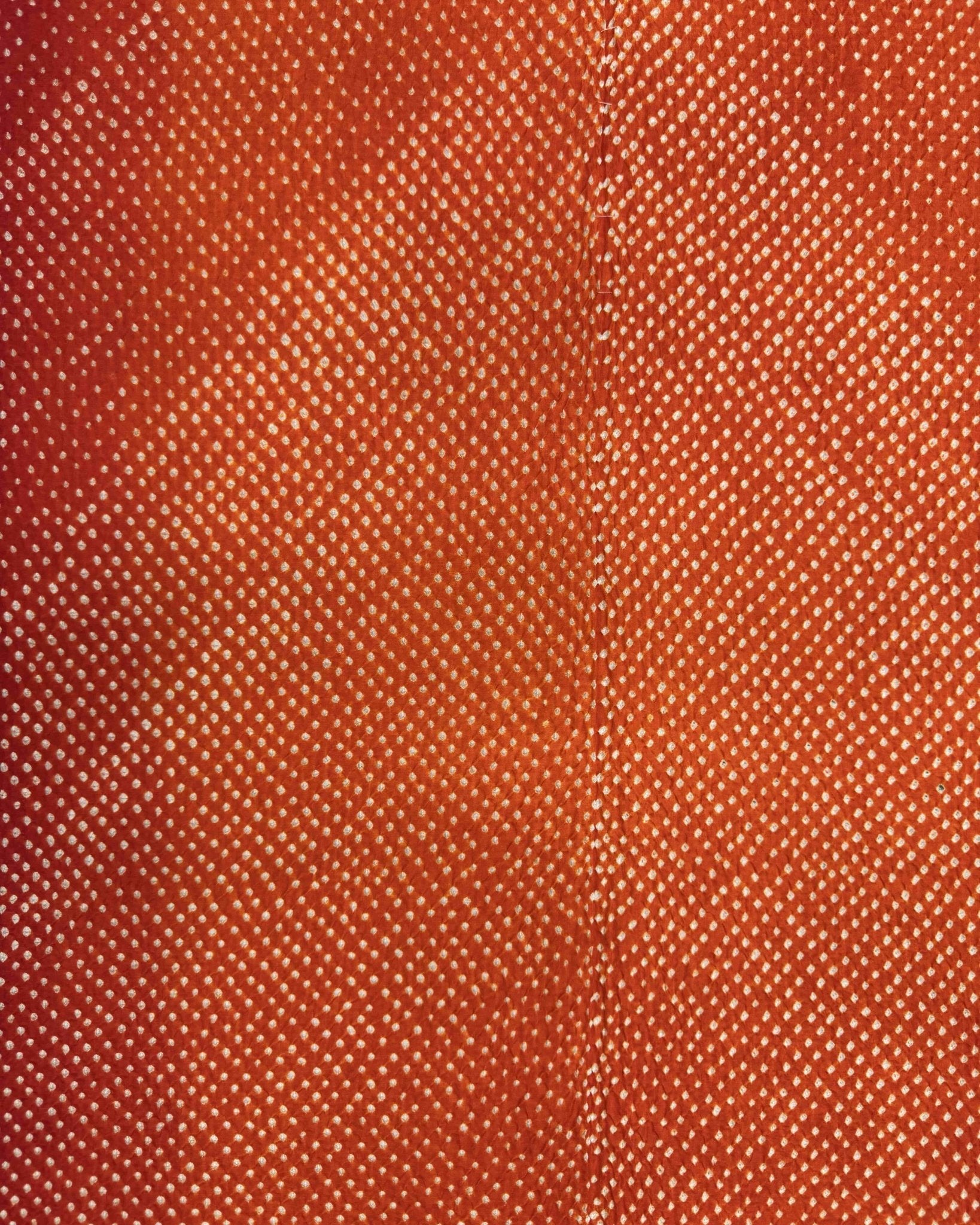 Red & Orange Gajji Silk Bandhani Dupatta - SindhoiPatolaArt