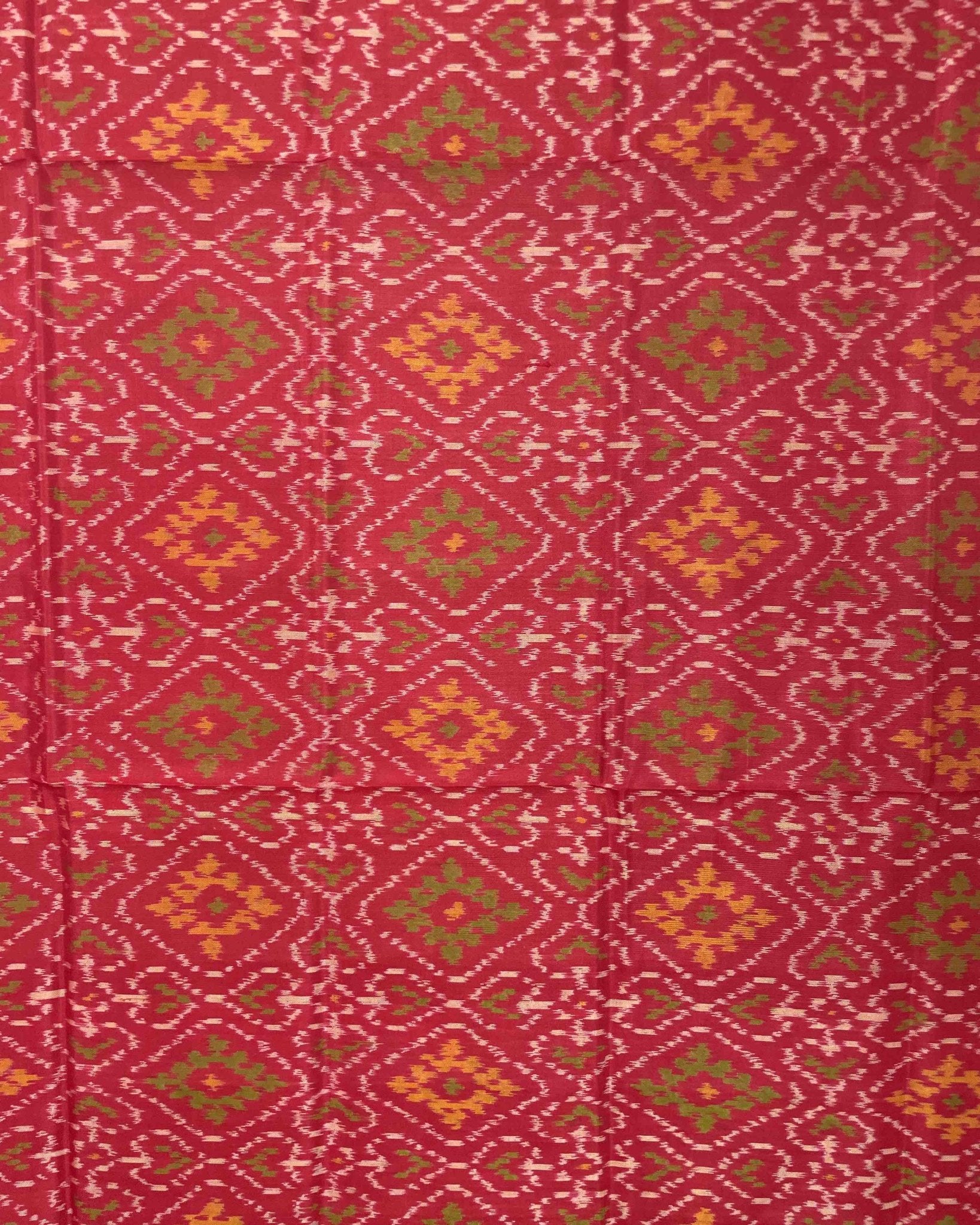 Red Panchanda Designer Patola Dupatta - SindhoiPatolaArt