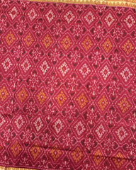 Red Panchanda Patola Saree - SindhoiPatolaArt