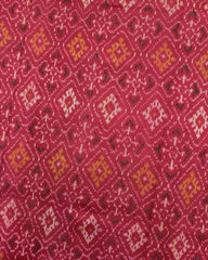 Red Panchanda Patola Saree - SindhoiPatolaArt