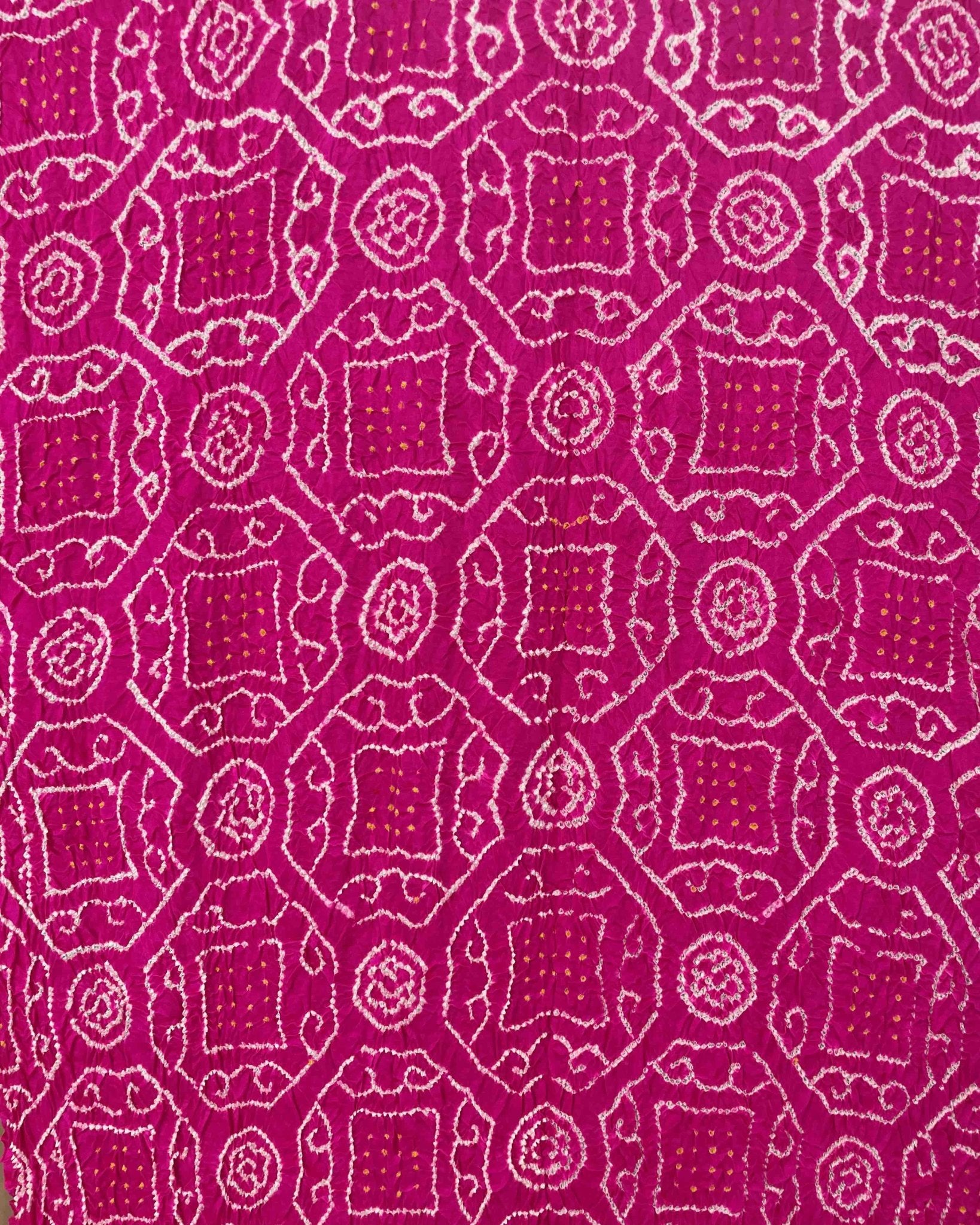 Red & Pink Bandhani Dupatta - SindhoiPatolaArt