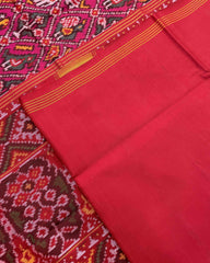 Red & Pink Narikunj Designer Patola Saree - SindhoiPatolaArt