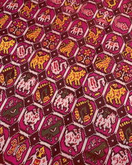 Red & Pink Narikunj Designer Patola Saree - SindhoiPatolaArt