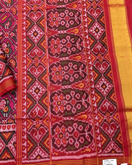 Red & Pink Narikunj Designer Patola Saree - SindhoiPatolaArt