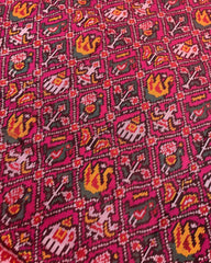 Red & Pink Narikunj Designer Patola Saree - SindhoiPatolaArt