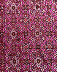 Red & Pink Navratan Patola Dupatta - SindhoiPatolaArt