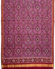 Red & Pink Navratan Patola Dupatta - SindhoiPatolaArt