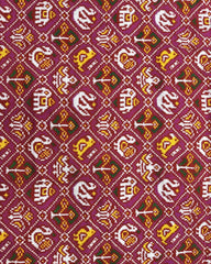 Red & Pink Small Narikunj Patola Dupatta - SindhoiPatolaArt