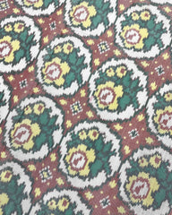 Red & White Flower Patola Saree - SindhoiPatolaArt