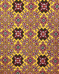 Red & Yellow Navratan Patola Dupatta - SindhoiPatolaArt