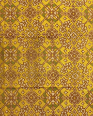 Red & Yellow Navratan Patola Dupatta - SindhoiPatolaArt