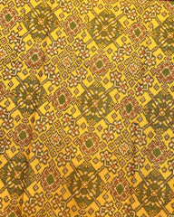 Red & Yellow Navratan Patola Saree - SindhoiPatolaArt