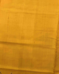 Red & Yellow with Small Scut Border Plain Patola Saree - SindhoiPatolaArt