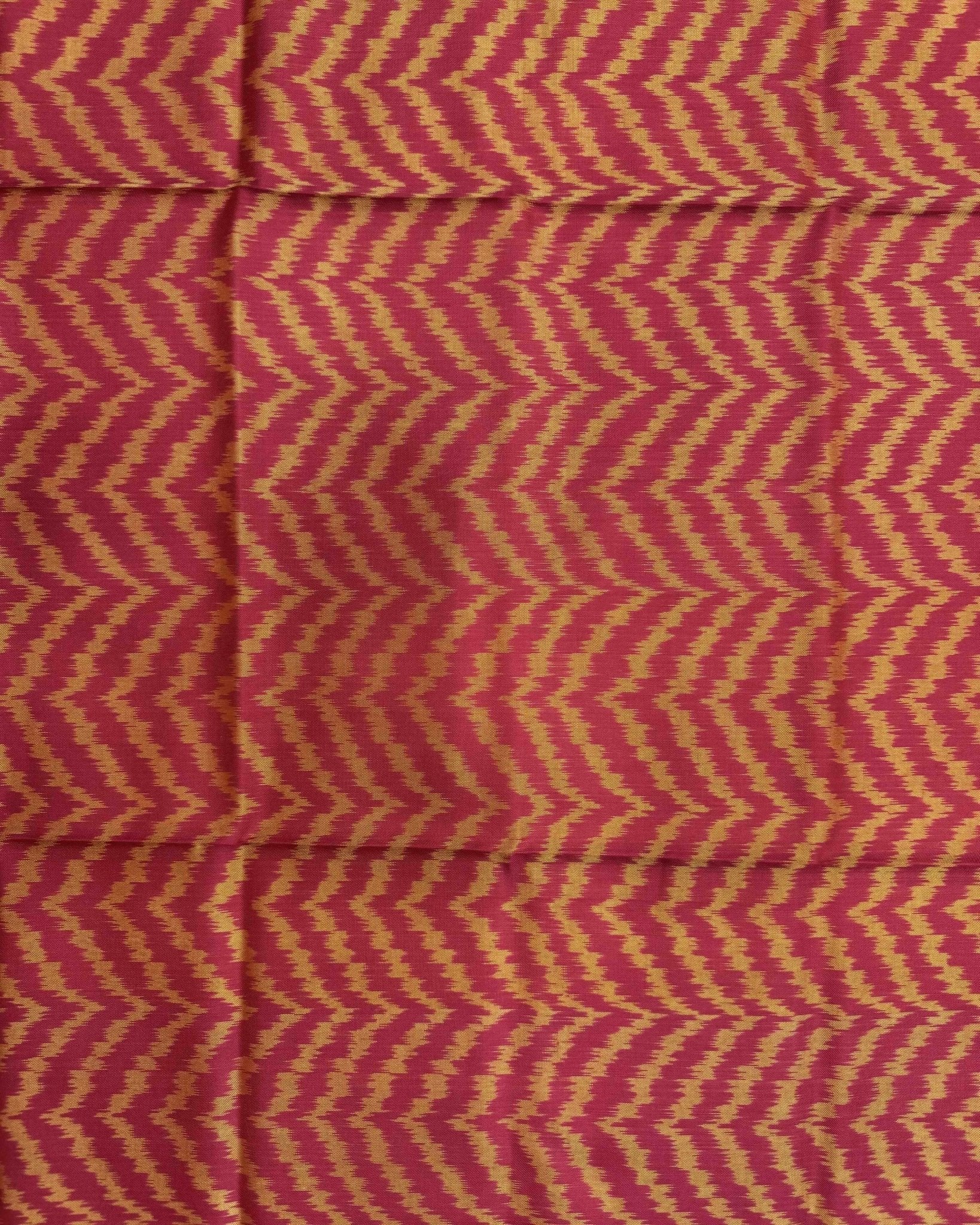 Red Zig Zag Patola Dupatta - SindhoiPatolaArt