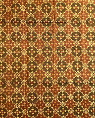 Rust Buttonful Design Patola Dupatta - SindhoiPatolaArt