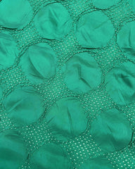 Sea Green & Blue Narikunj Design Pallu Patola Bandhej - SindhoiPatolaArt